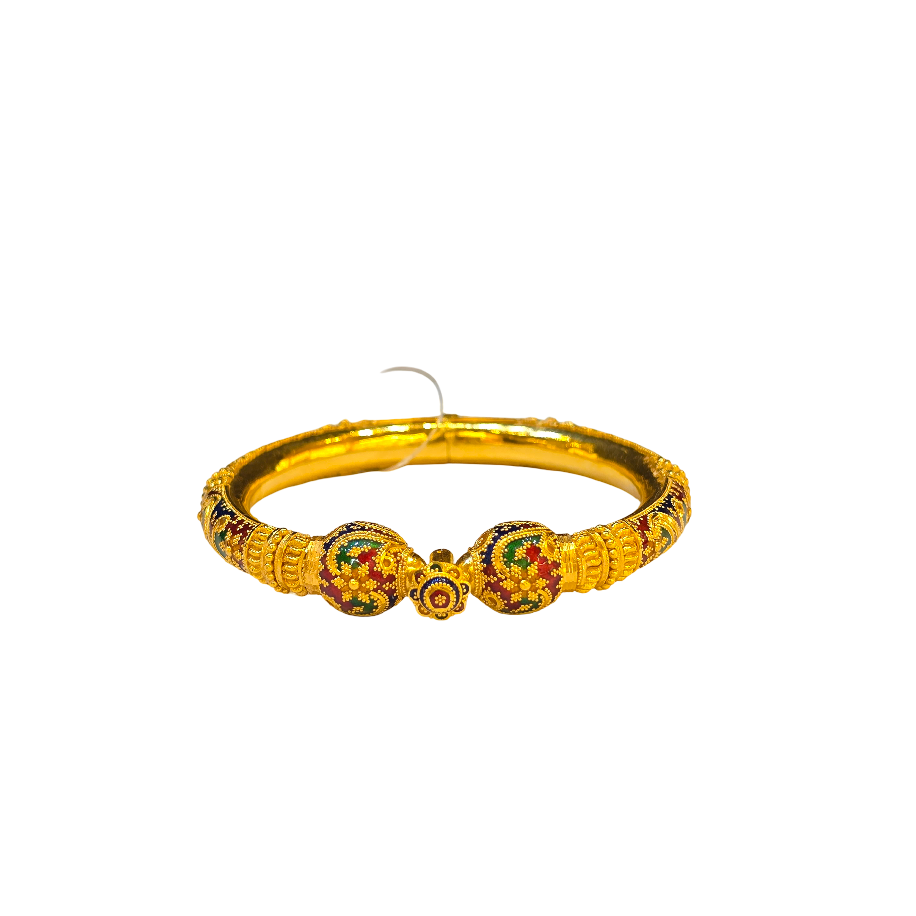 22K Gold Designer Ladies Meena Single Bangle