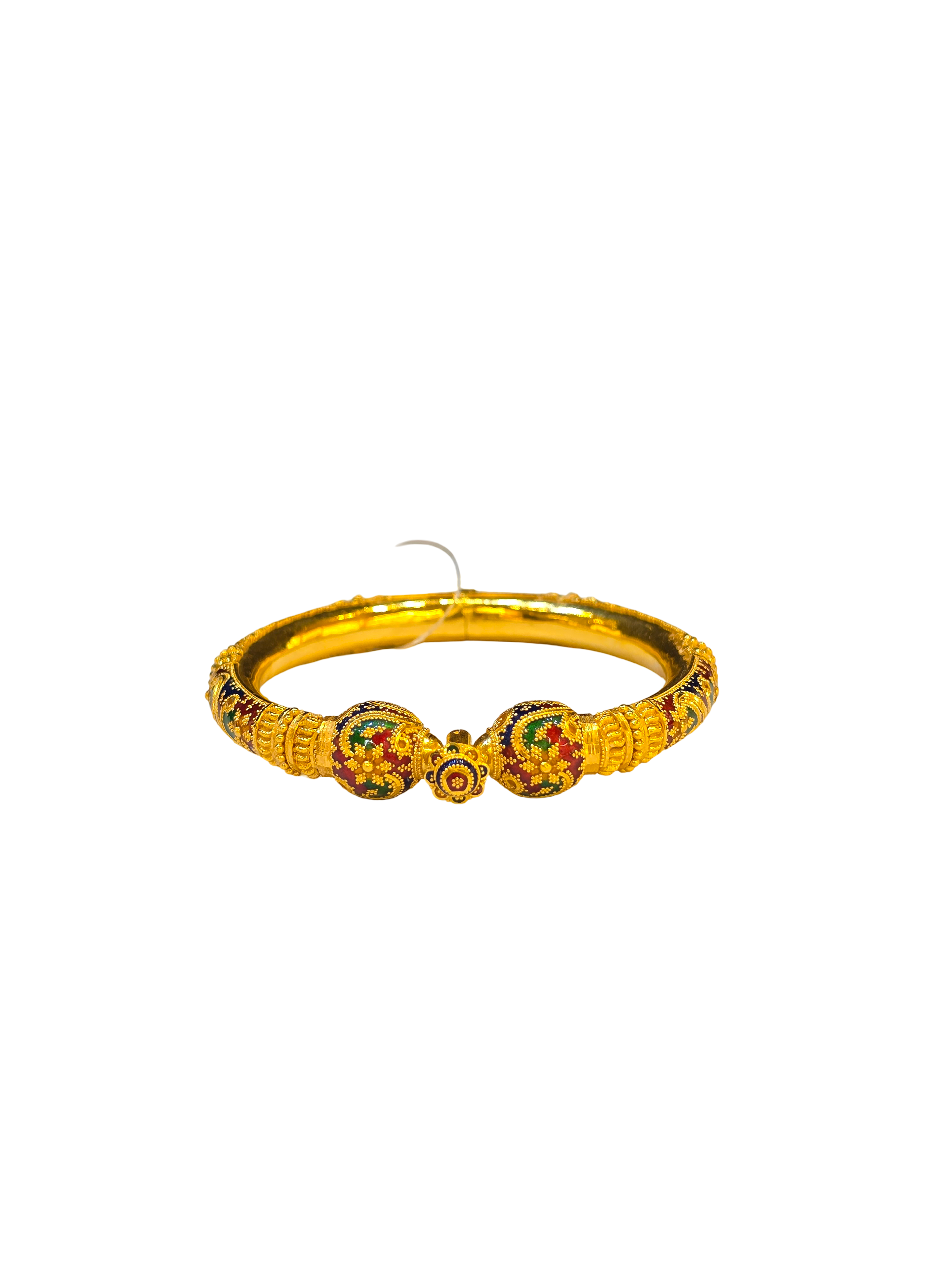 22K Gold Designer Ladies Meena Single Bangle