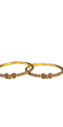 22K Gold Designer Ladies Meena Bangles