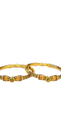22K Gold Designer Ladies Meena Bangles