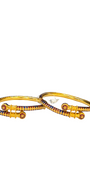 22K Gold Designer Ladies Meena Bangles