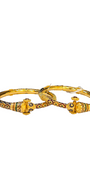 22K Gold Designer Ladies Meena Bangles