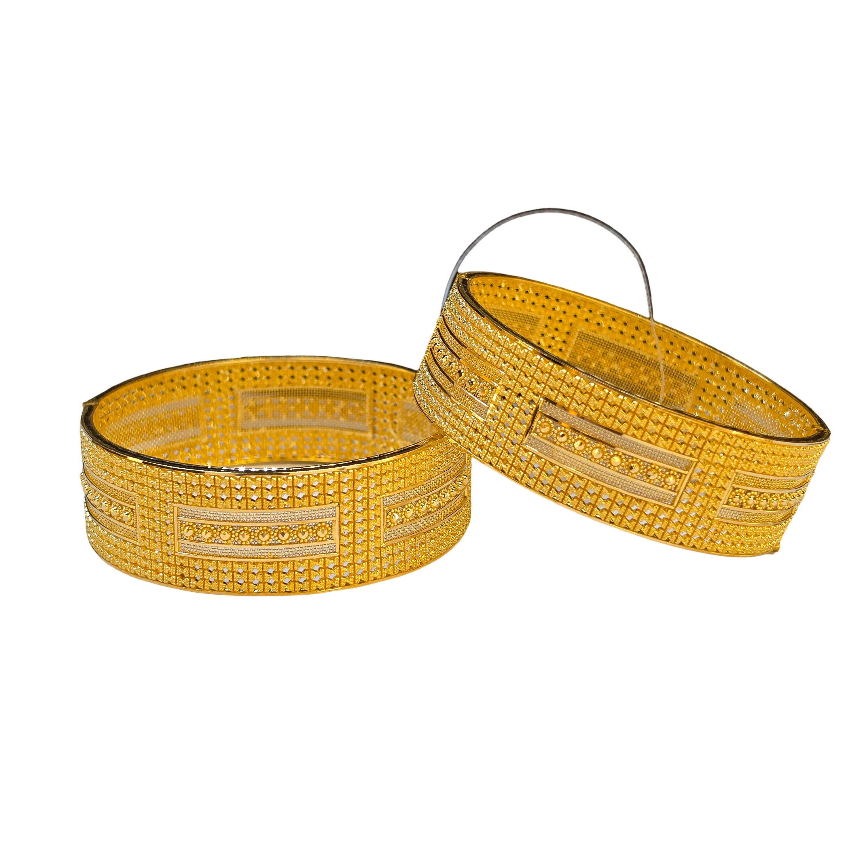 22K Gold Designer Ladies Bangles