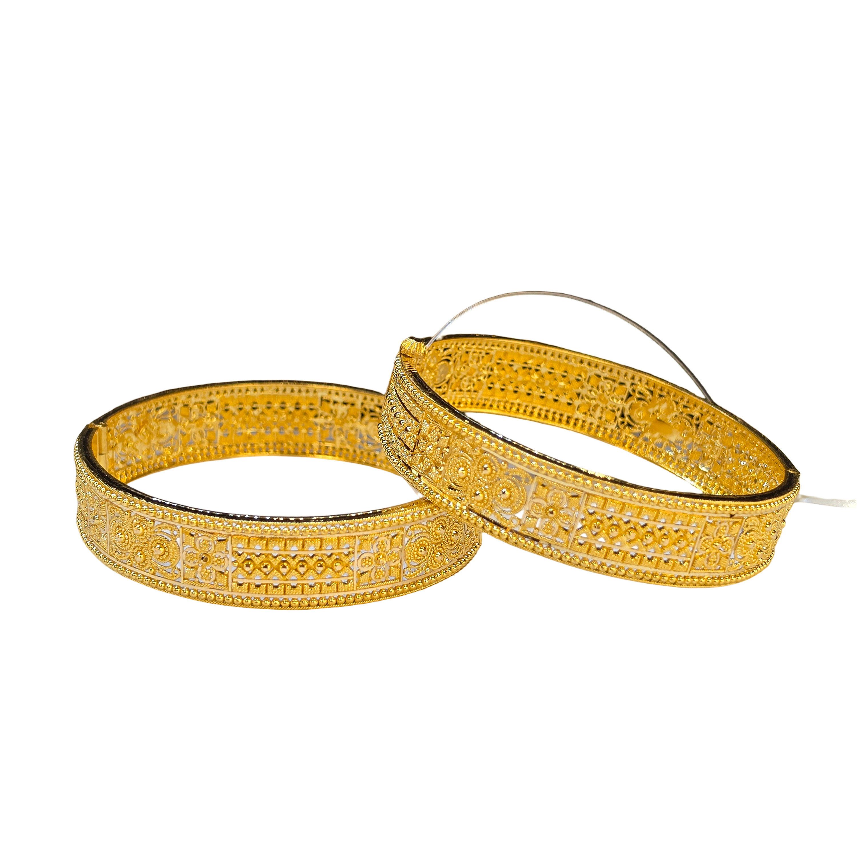 22K Gold Designer Ladies Bangles