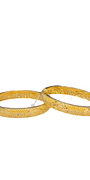 22K Gold Designer Ladies Screw Bangles
