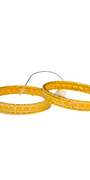 22K Gold Designer Ladies Screw Bangles