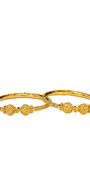 22K Gold Designer Ladies Screw Bangles