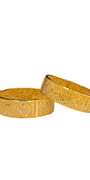 22K Gold Designer Ladies Screw Bangles