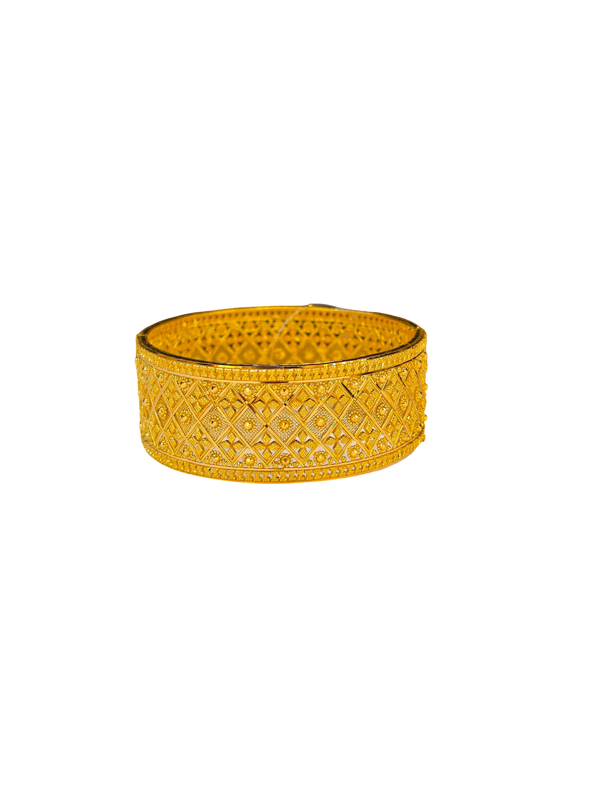22K Gold Designer Ladies Single Bangle