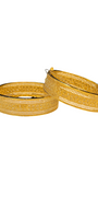 22K Gold Designer Ladies Screw Bangles