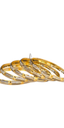 22K Gold Two-tone 5 Pieces Set Of Designer Ladies Bangles