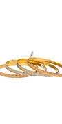22K Gold Two-tone 4 Pieces Set Of Designer Ladies Bangles