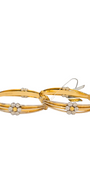 22K Gold Two-tone Designer Ladies Bangles