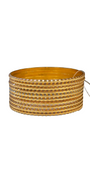 22K Gold Tri-tone Designer 10 Pieces Set Of Ladies Bangles