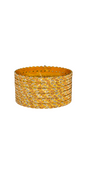 22K Gold Tri-tone Designer 6 Pieces Set Of Ladies Bangles