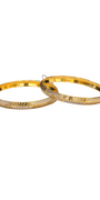 22K Gold Designer Two-tone Ladies Bangles