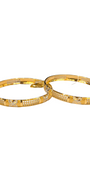 22K Gold Designer Two-tone Ladies Bangles