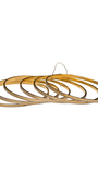 22K Gold Designer Two-tone 6 Pieces Set Of Ladies Bangles