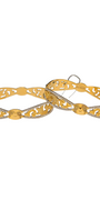 22K Gold Designer Two-tone Ladies Bangles