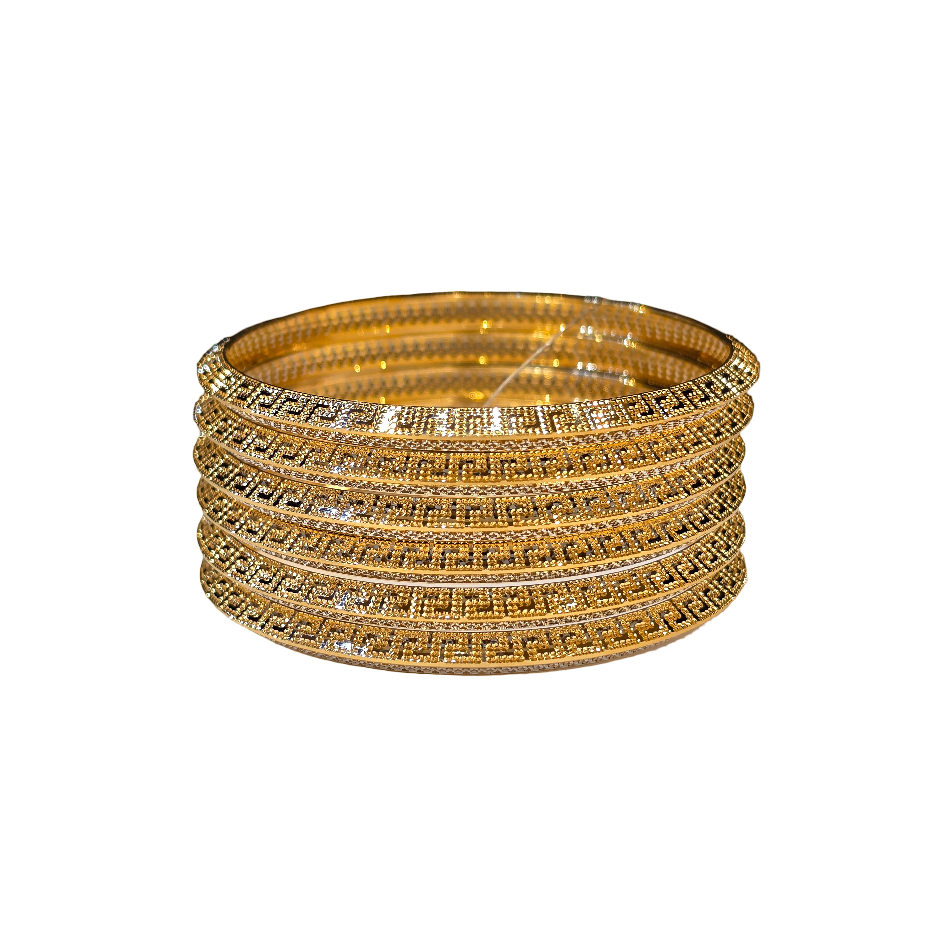 22K Gold Designer 6 Pieces Set Of Ladies Bangles