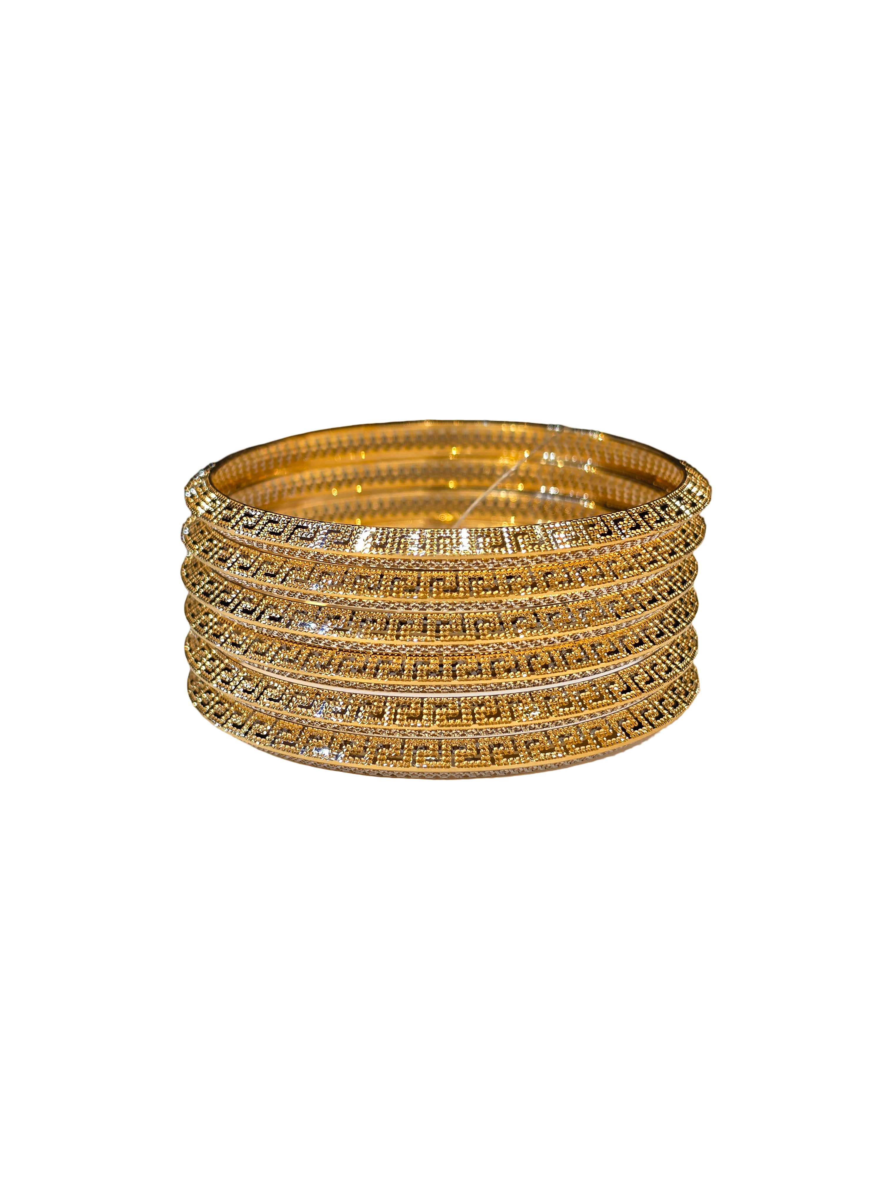 22K Gold Designer 6 Pieces Set Of Ladies Bangles