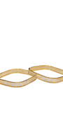 22K Gold Two-tone Designer Ladies Bangles