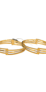 22K Gold Two-tone Designer Ladies Bangles