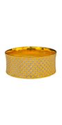 22K Gold Two-tone Designer Ladies Single Bangle