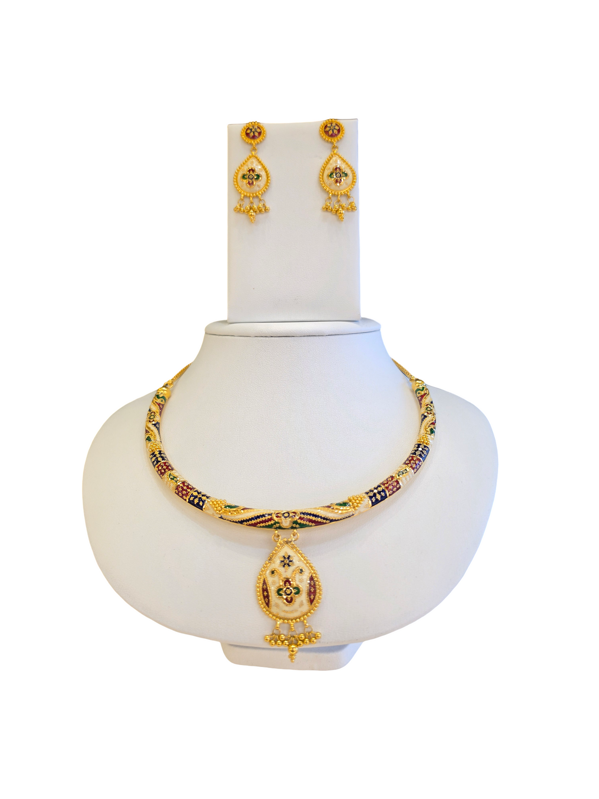 22K Gold Meena Designer Set