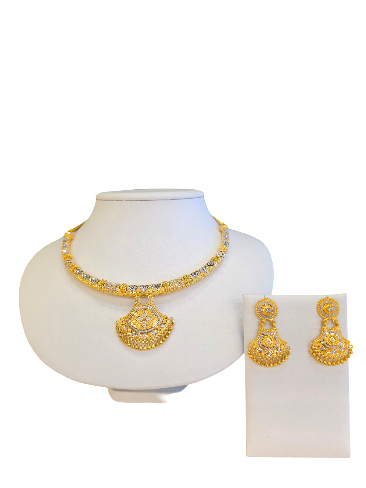 22K Gold Reversible Hasli Designer Set