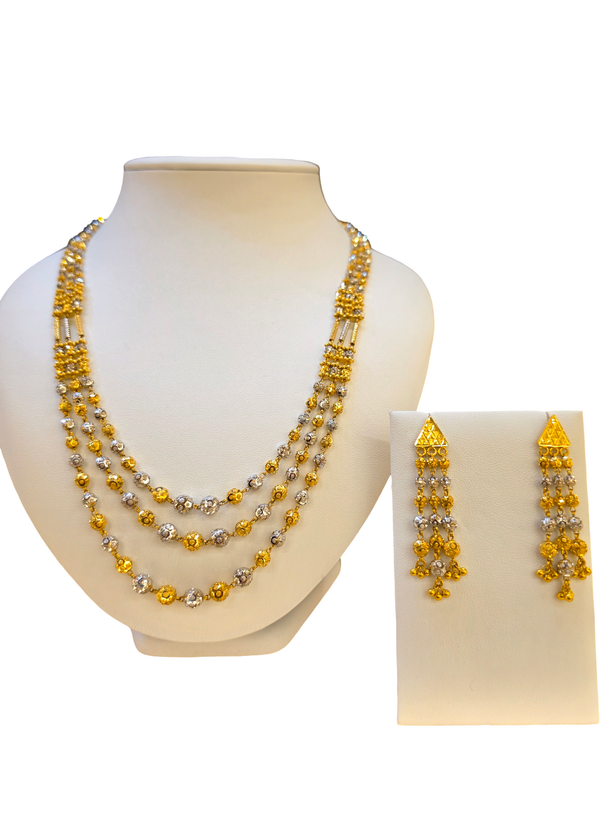 22K Two-tone Gold Designer Set