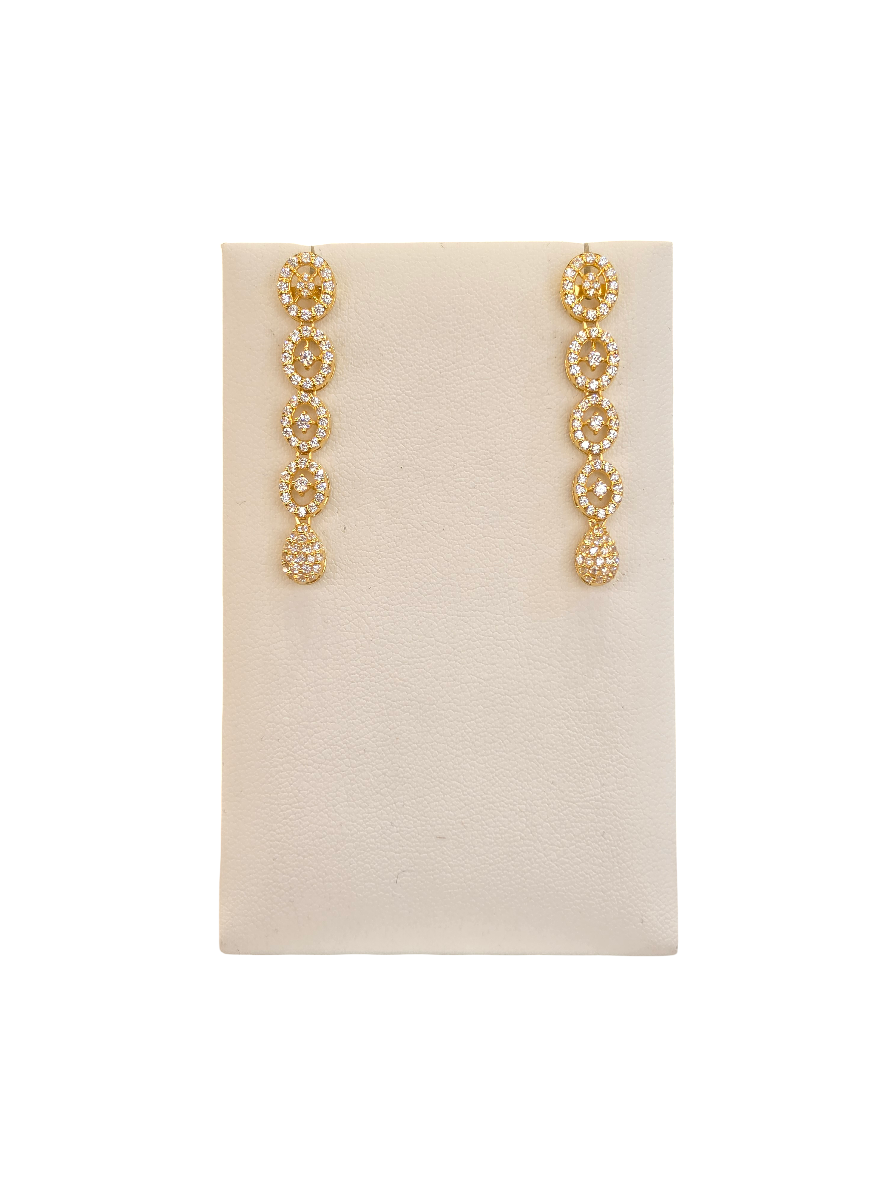 22K Gold CZ Designer Set