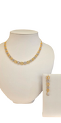 22K Gold Two-tone CZ Designer Set
