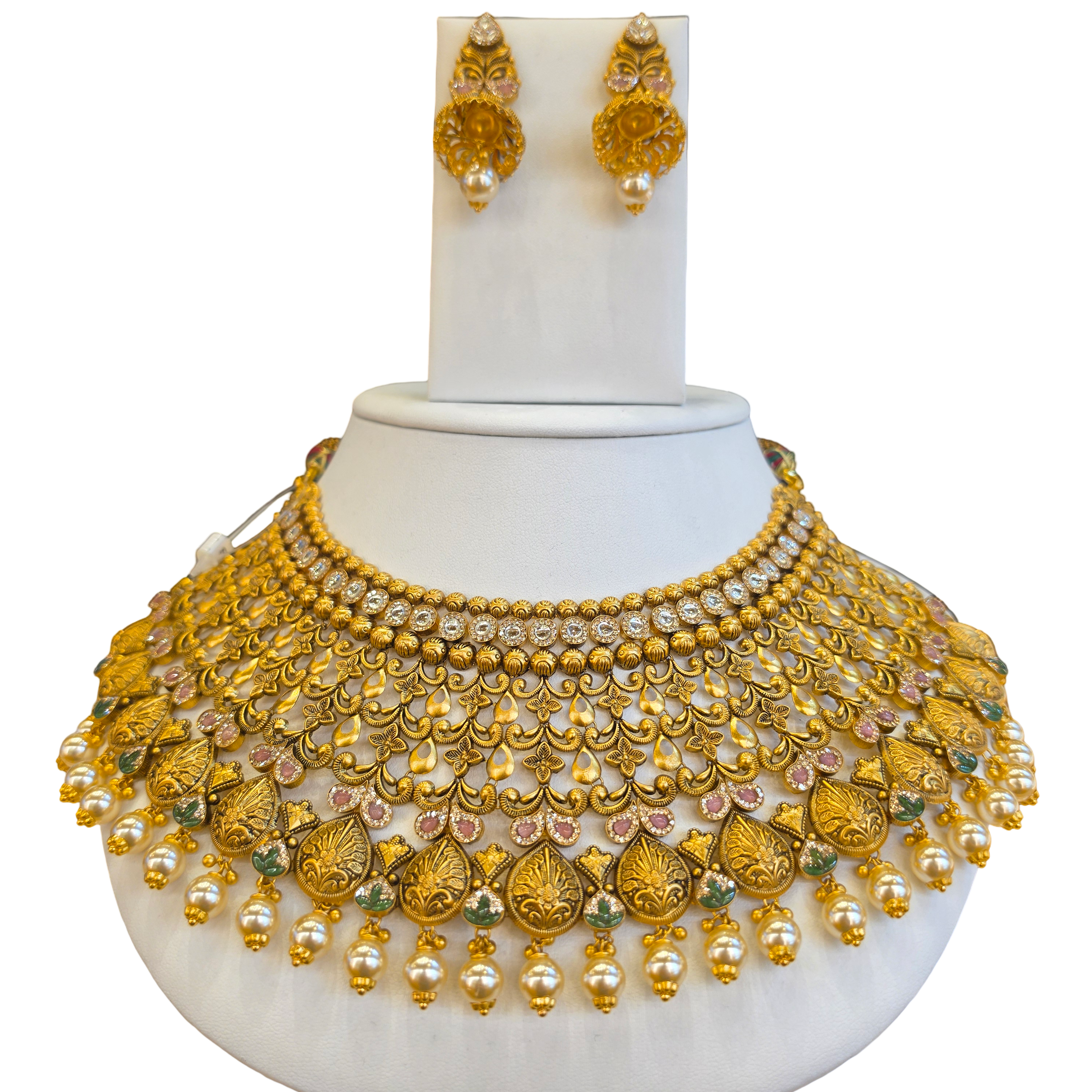 22K Gold Designer Antique Bridal Set