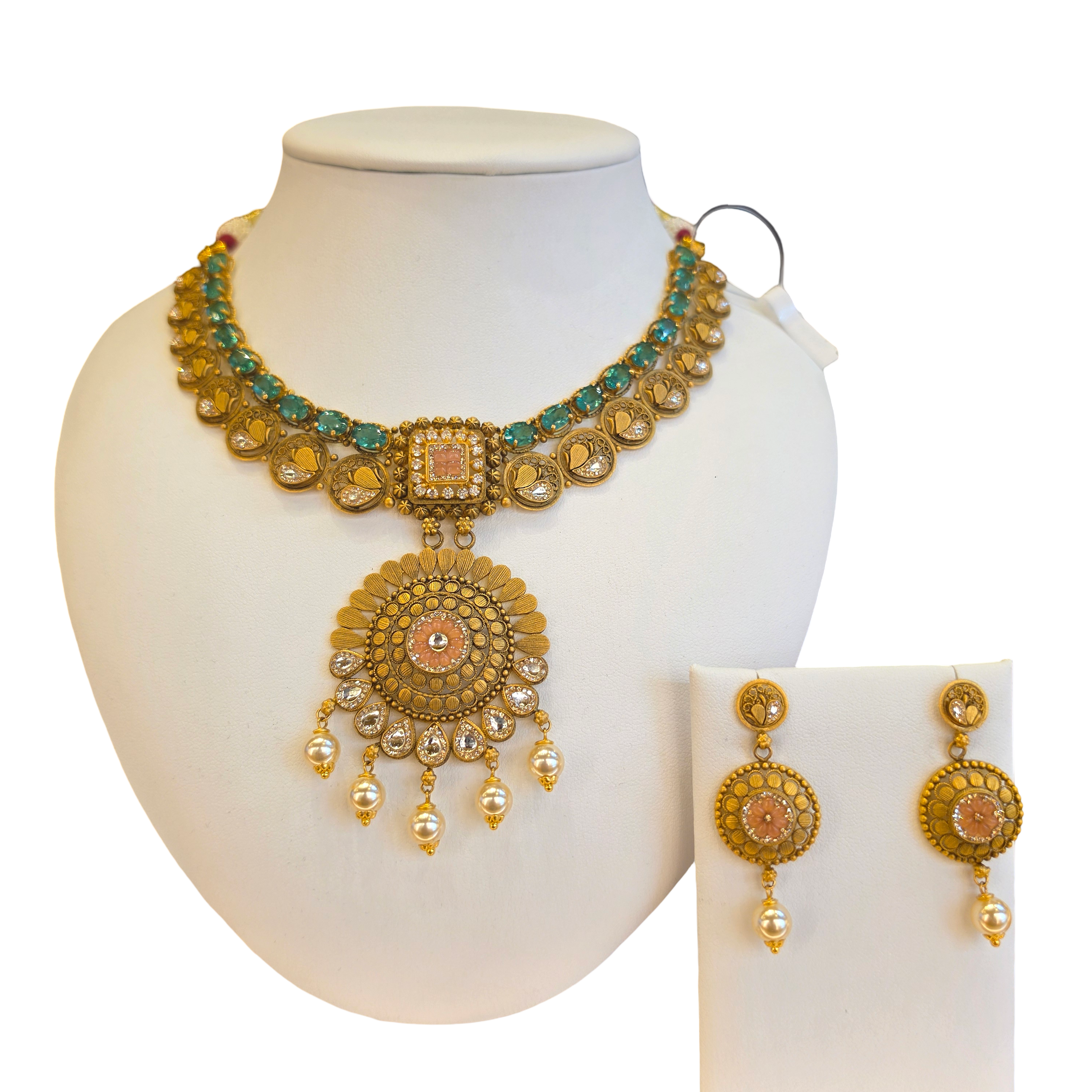 22K Gold Designer Antique Bridal Set