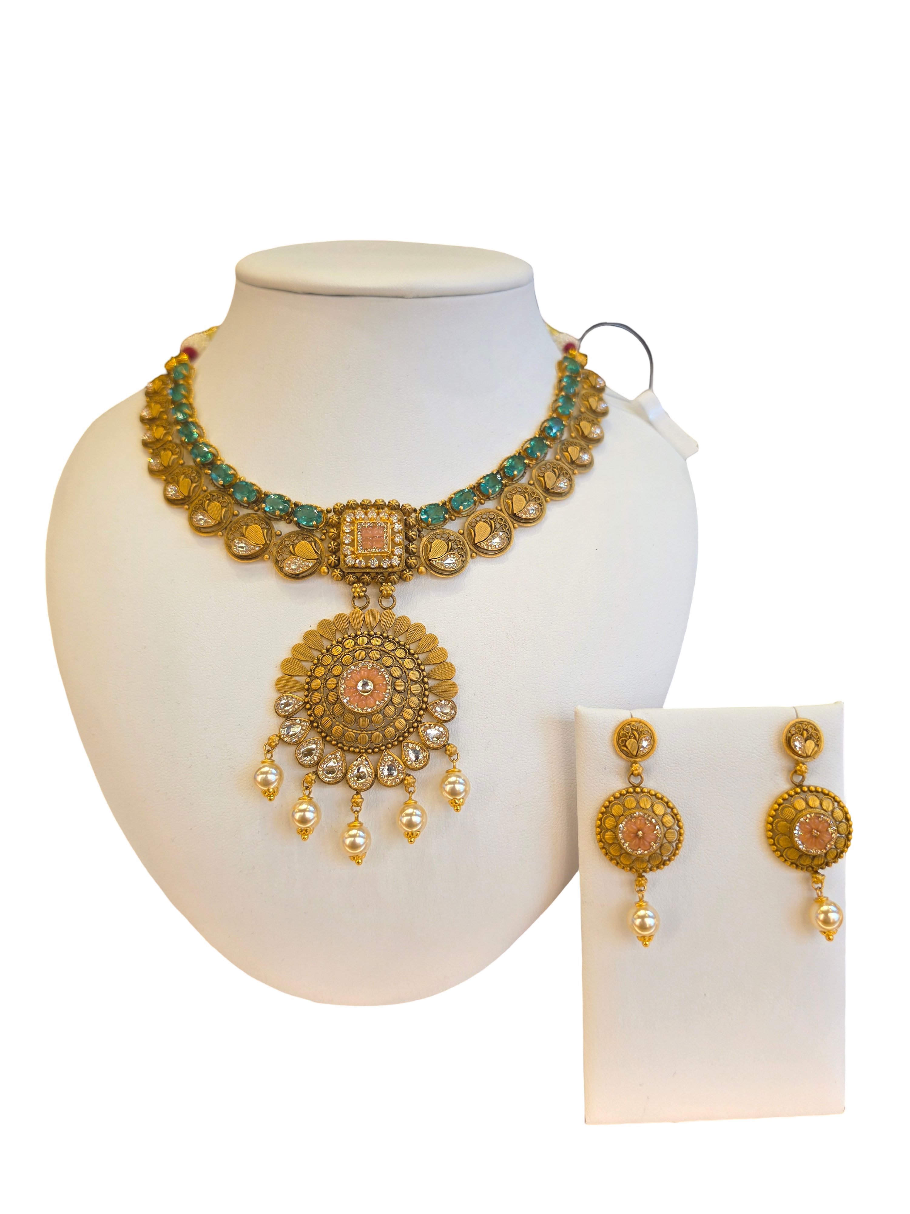 22K Gold Designer Antique Bridal Set