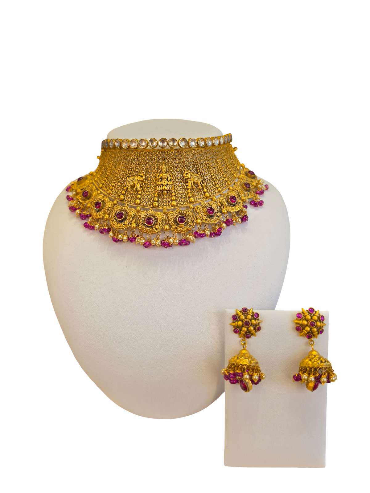 22K Gold Designer Antique Bridal Set