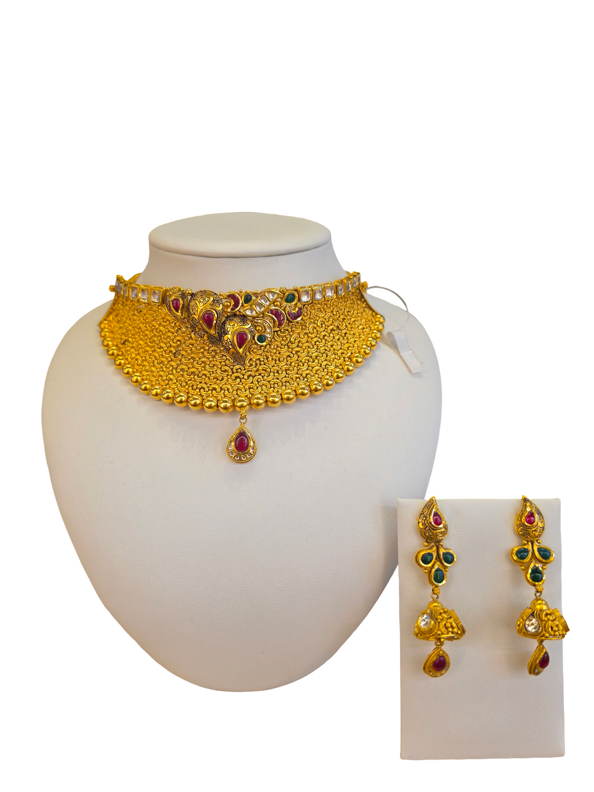 22K Gold Designer Antique Bridal Set