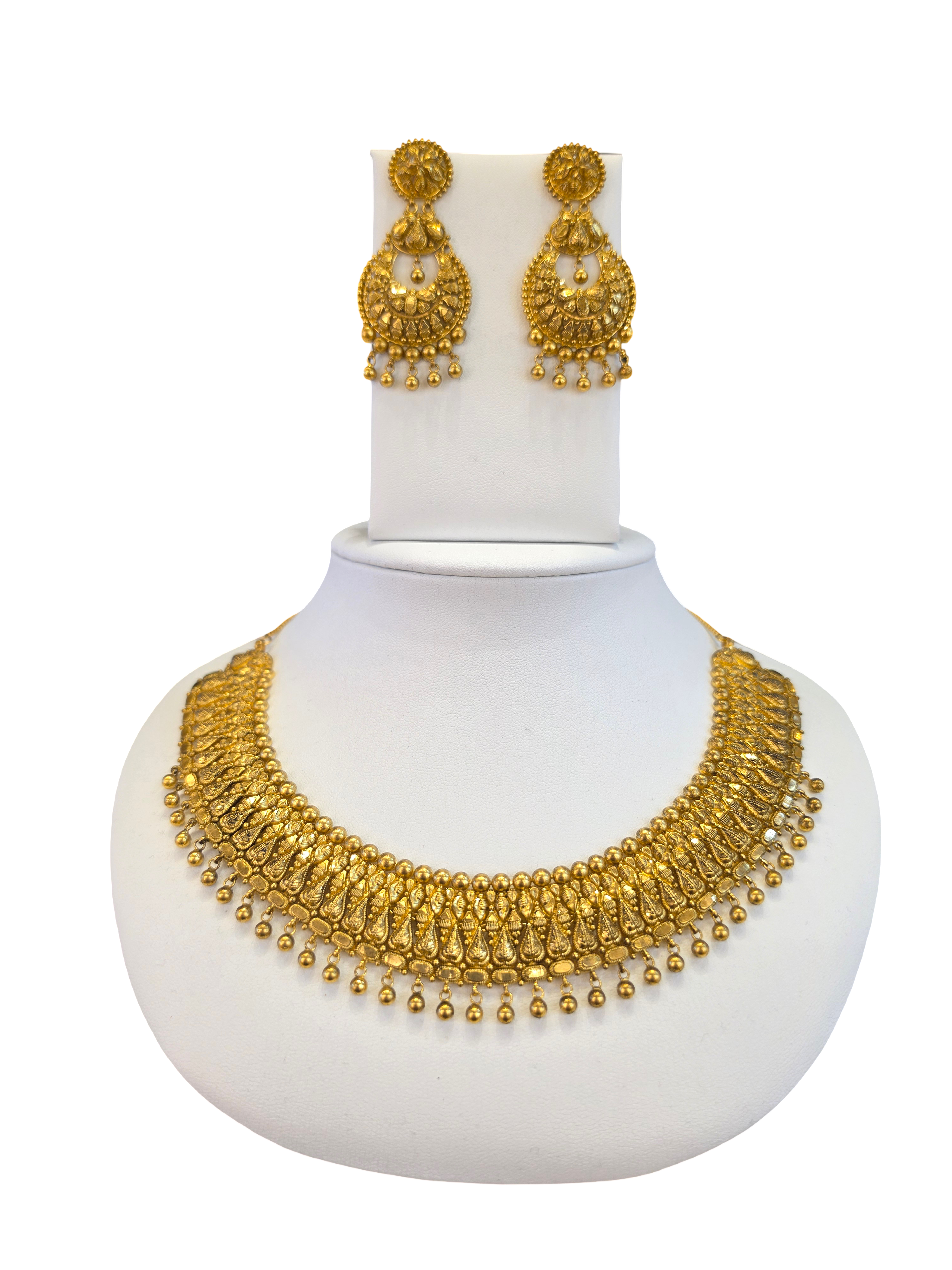 22K Gold Designer Antique Bridal Set