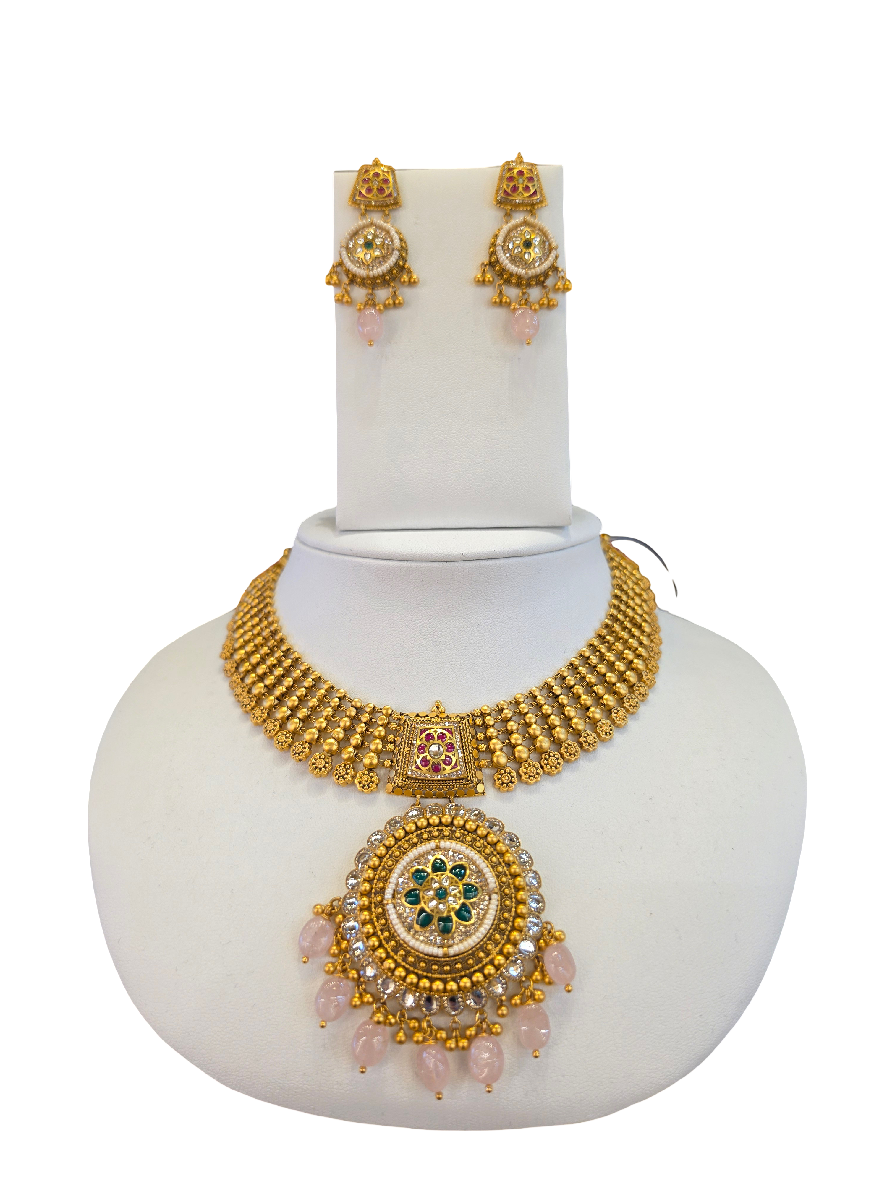 22K Gold Designer Antique Bridal Set