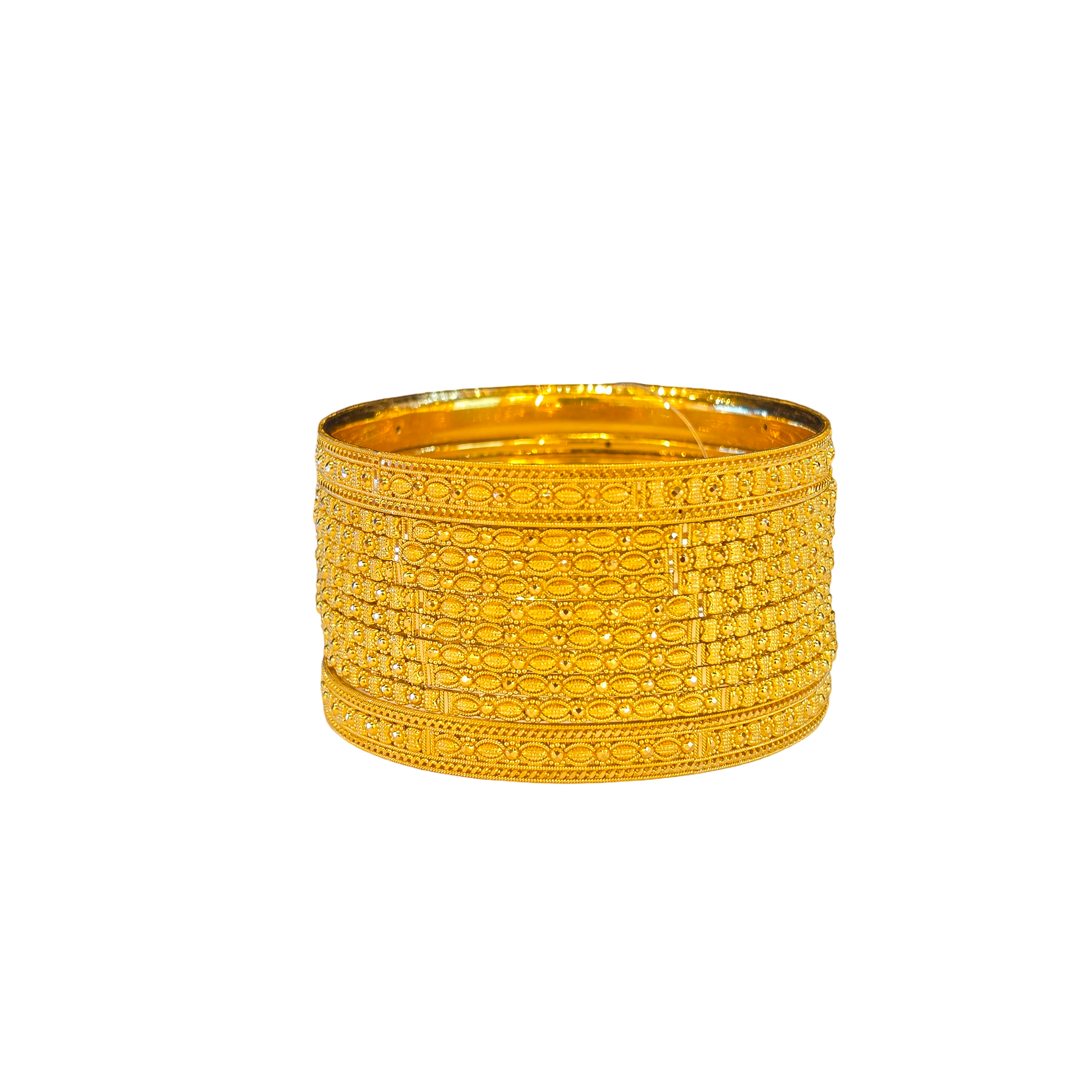 22K Gold Designer 10 Pieces Set Of Bangles
