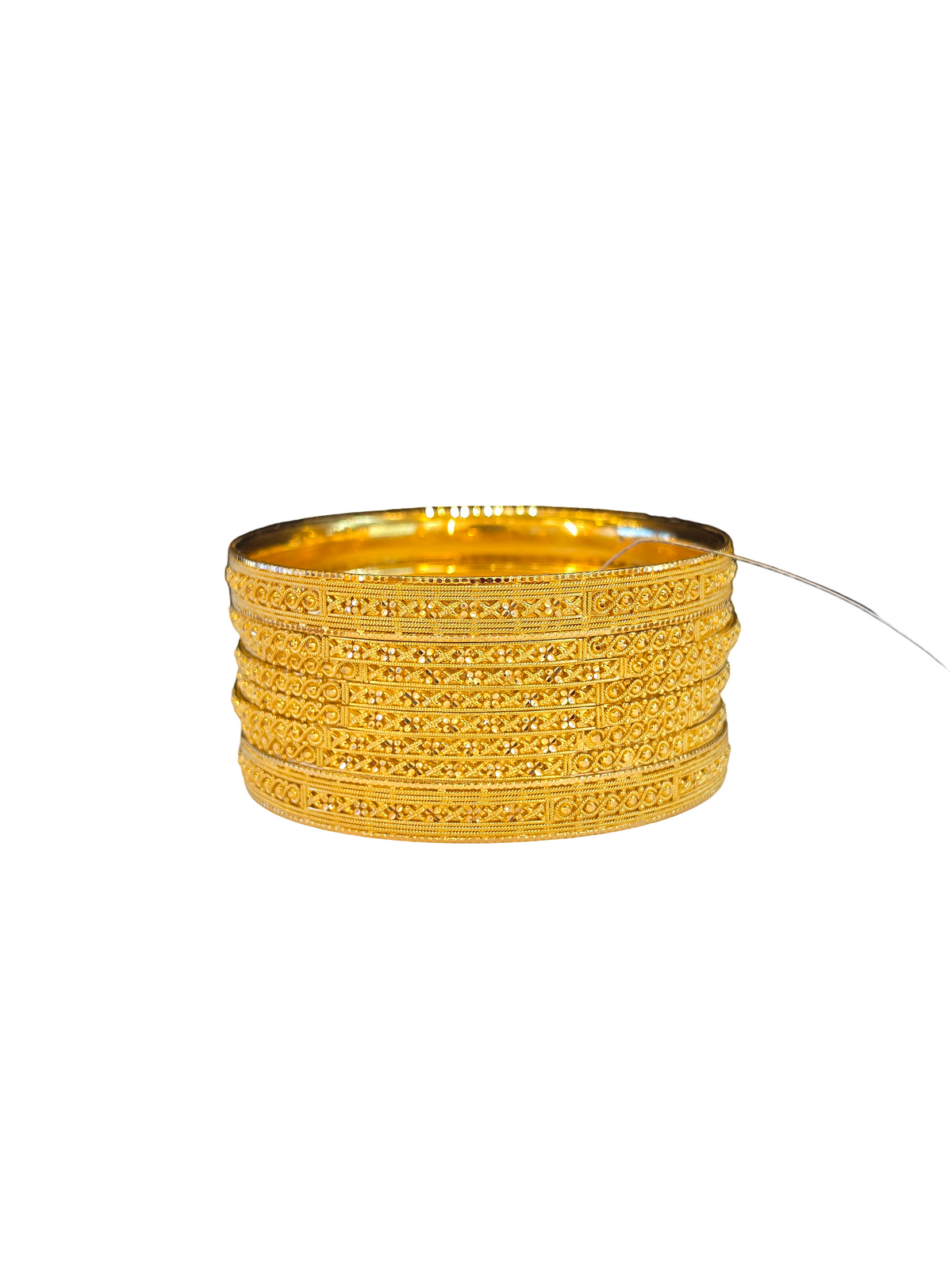 22K Gold Designer 8 Pieces Set Of Bangles