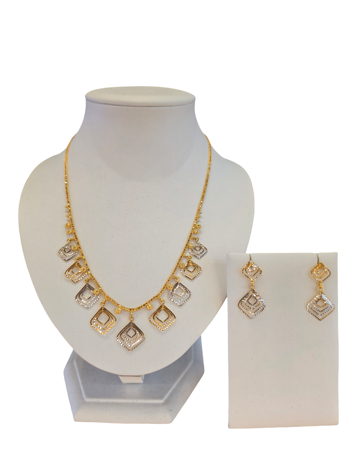 22K Gold Two-tone Designer Set