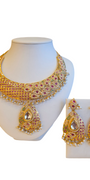 22K Gold Jadau Designer Bridal Set