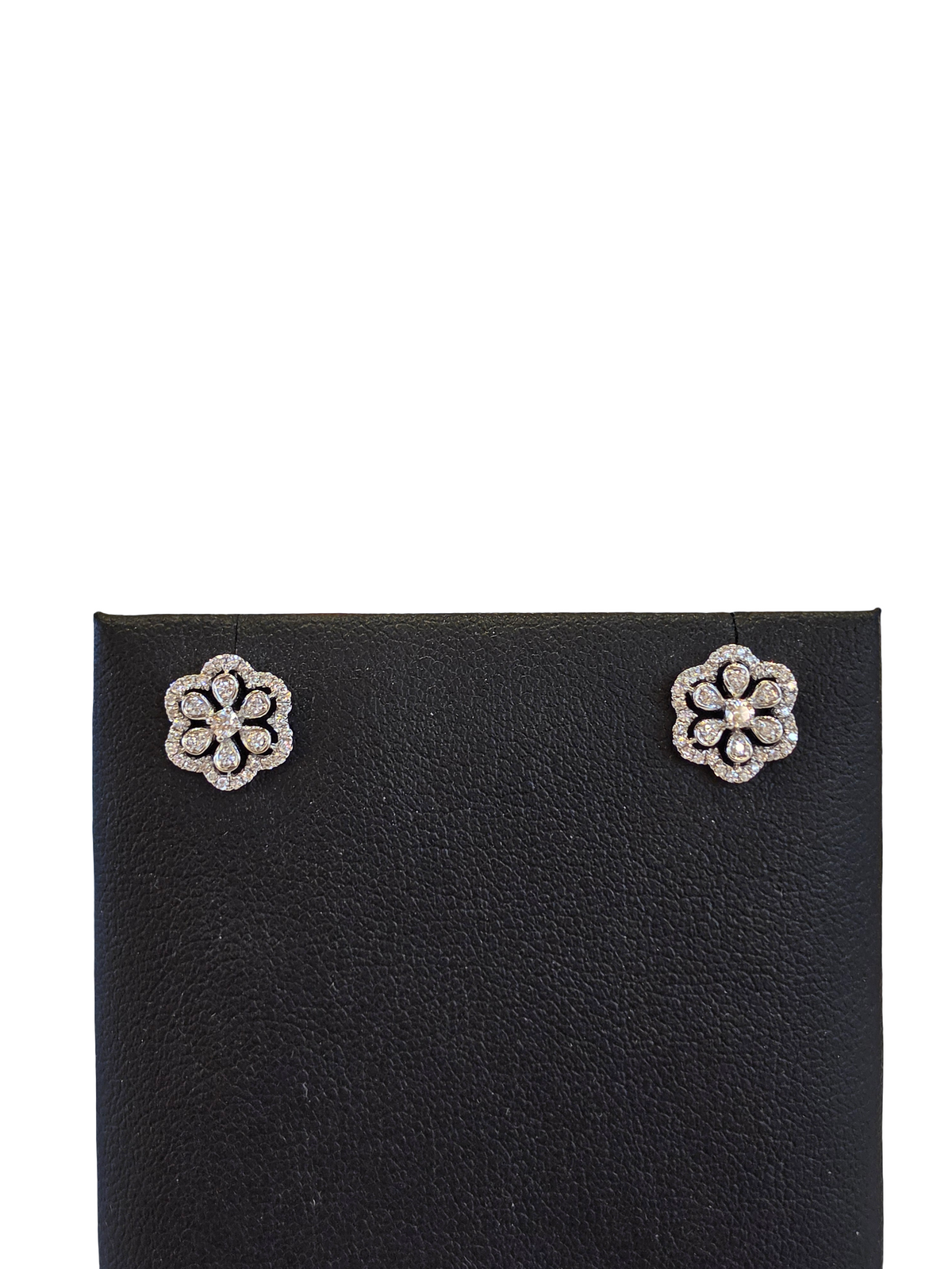 18K Gold Natural Diamond Earrings