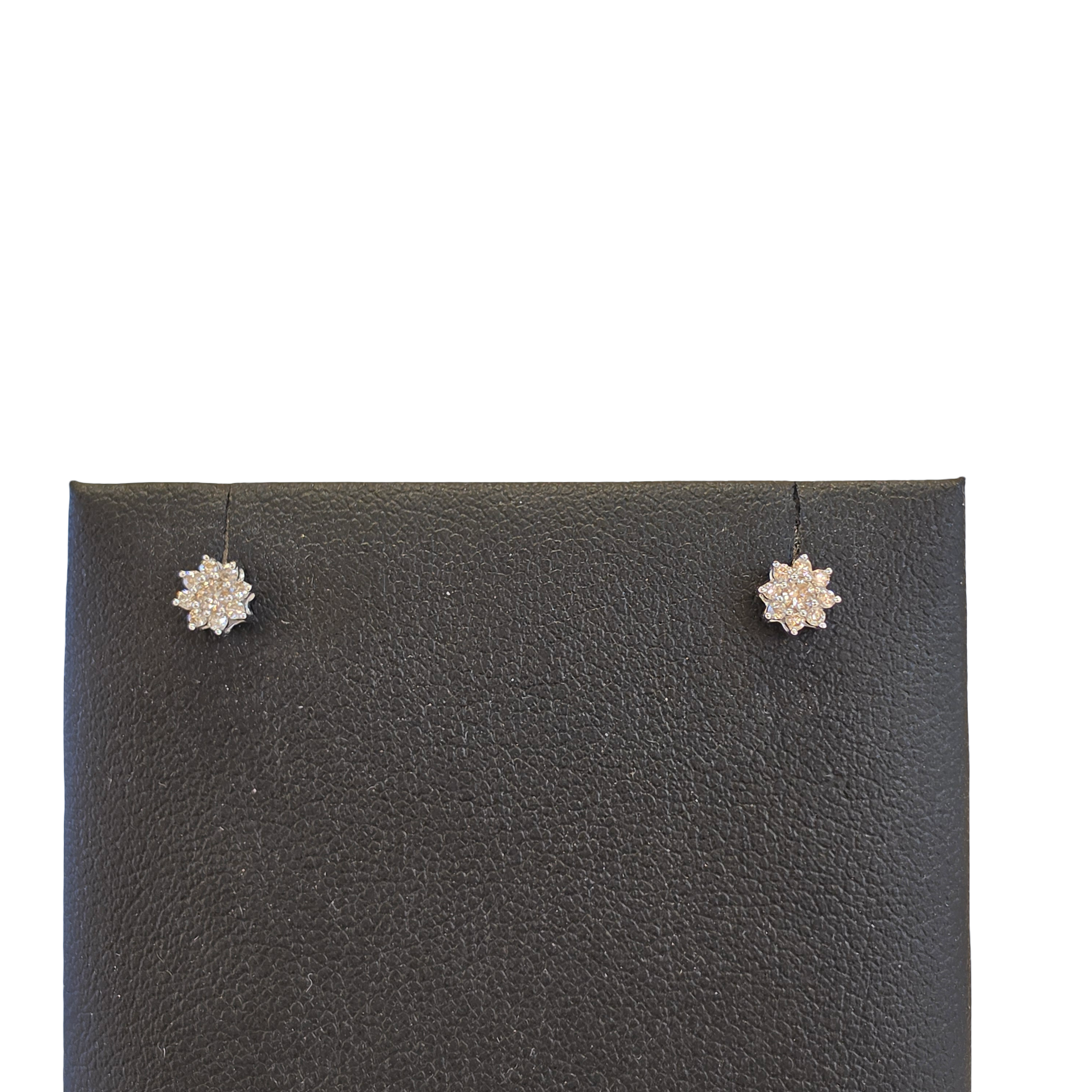 18K Gold Natural Diamond Earrings