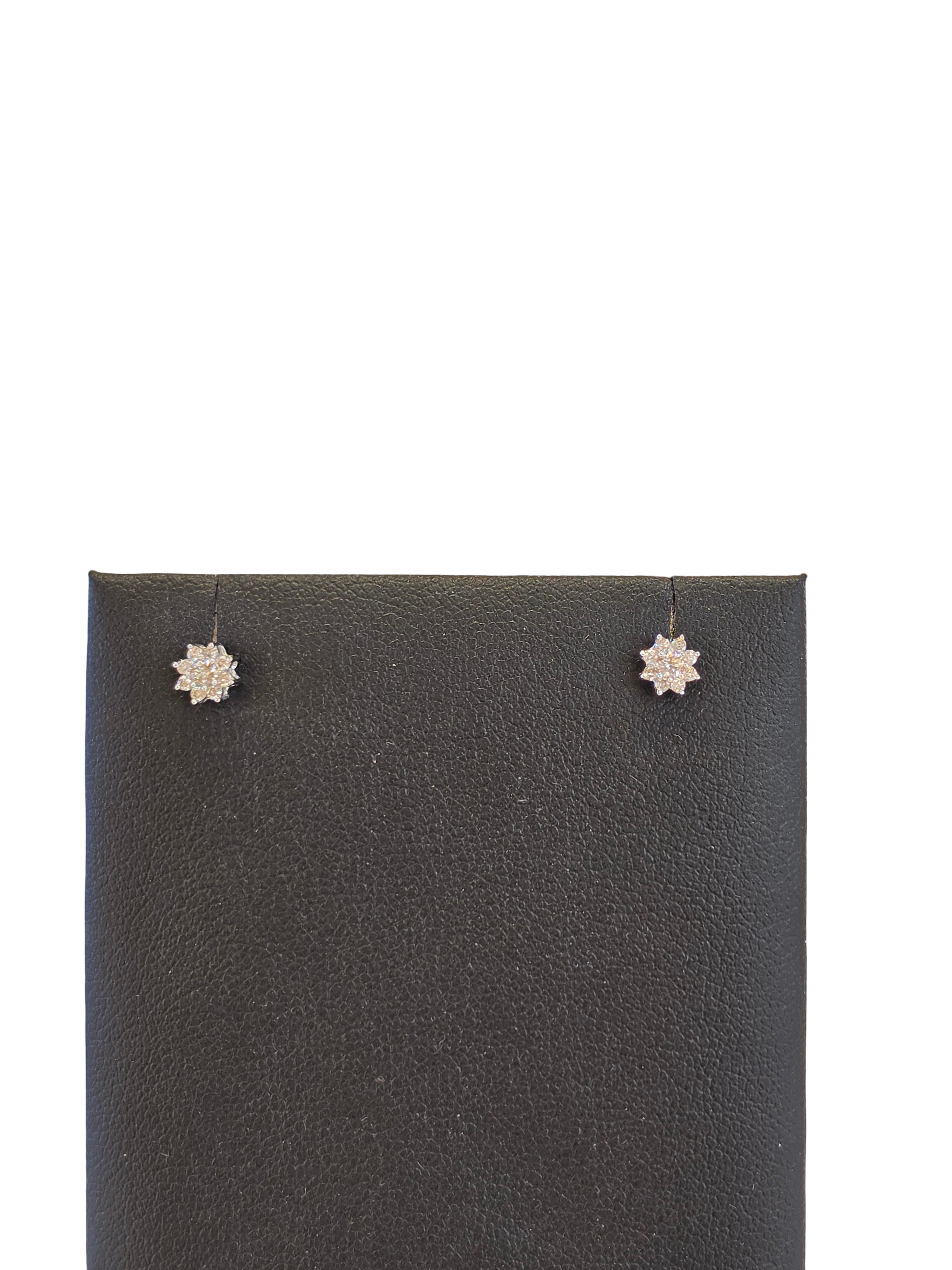 18K Gold Natural Diamond Earrings