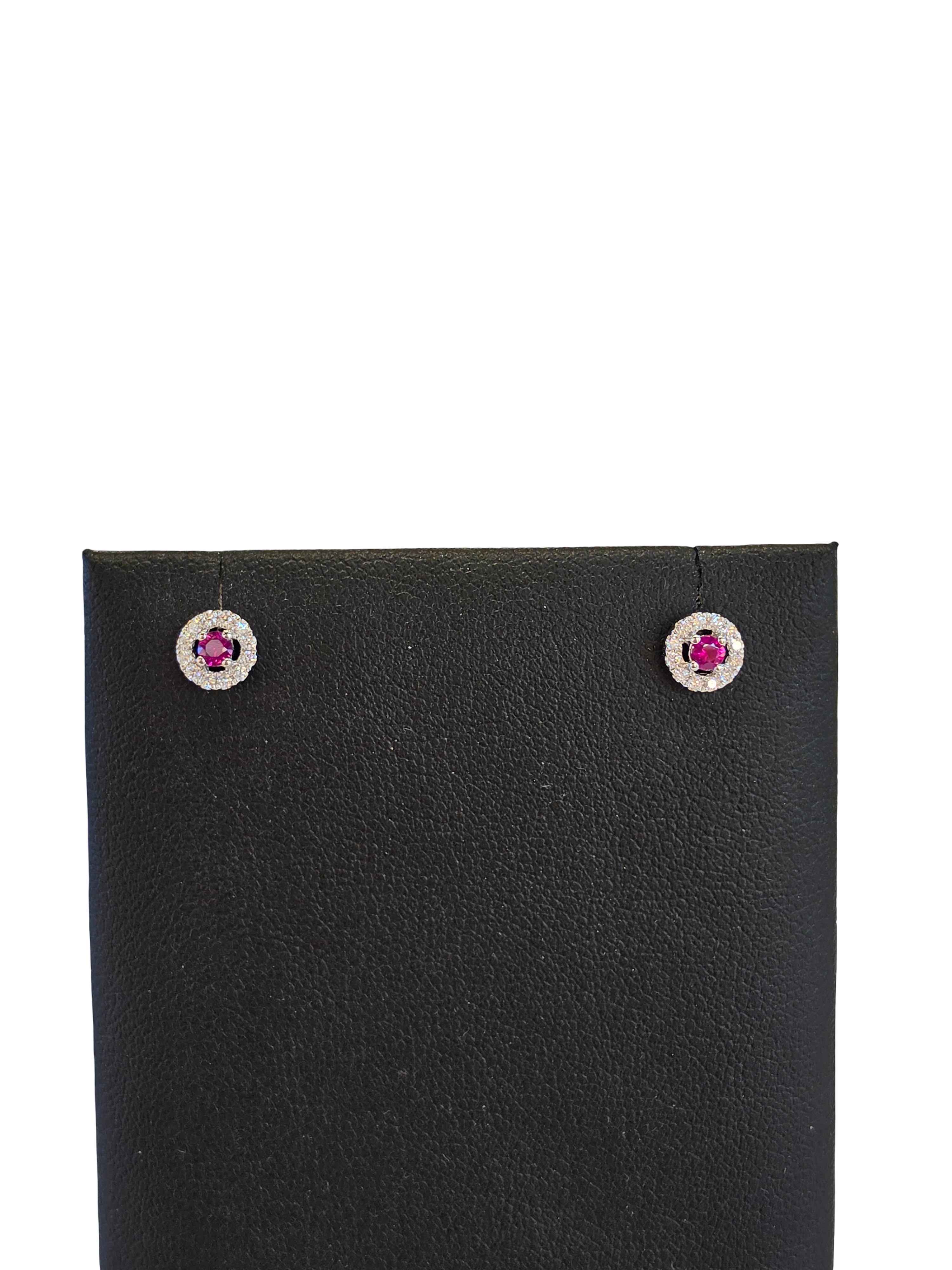 18K Gold Natural Diamond Earrings