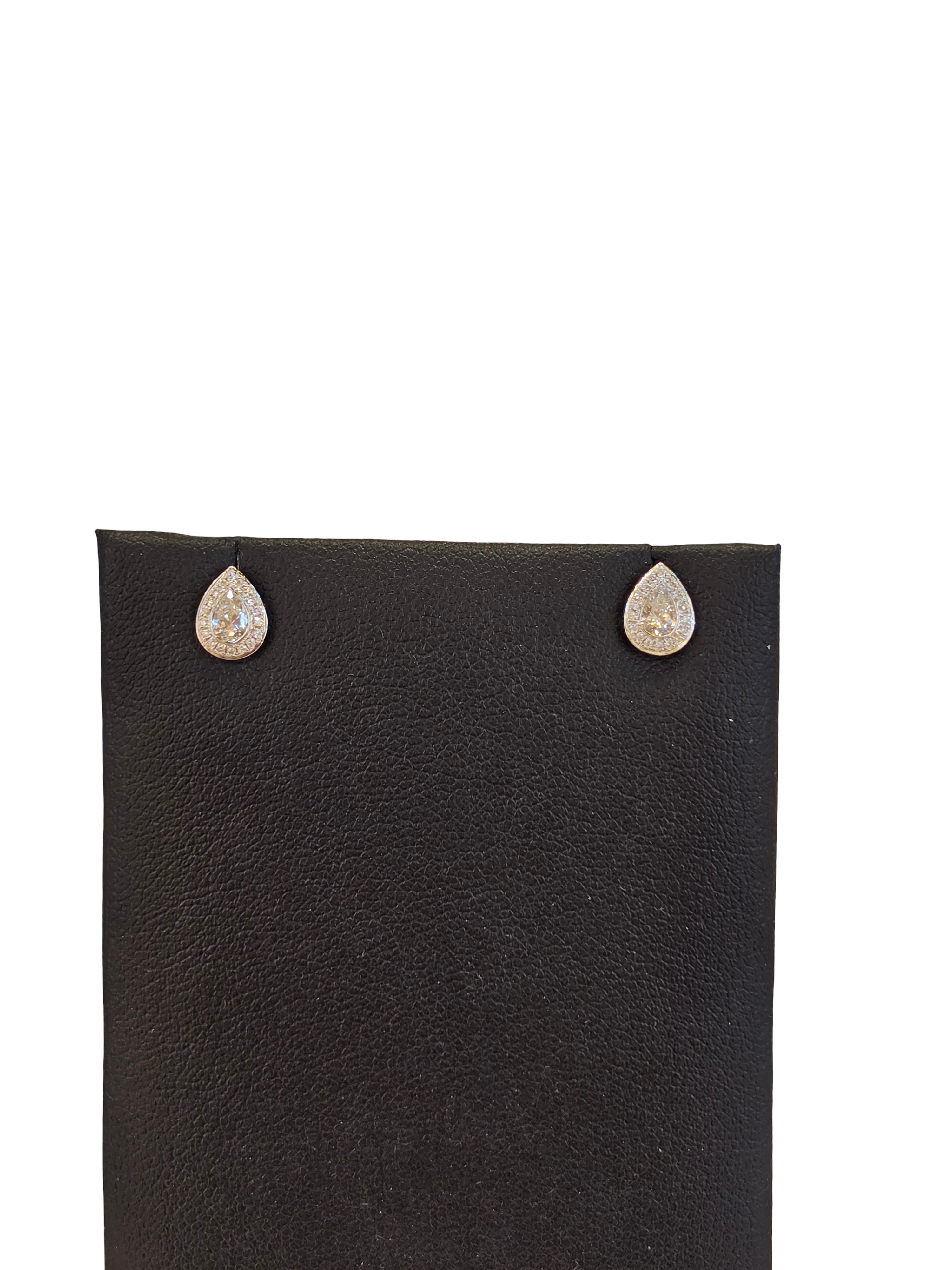 18K Gold Natural Diamond Earrings