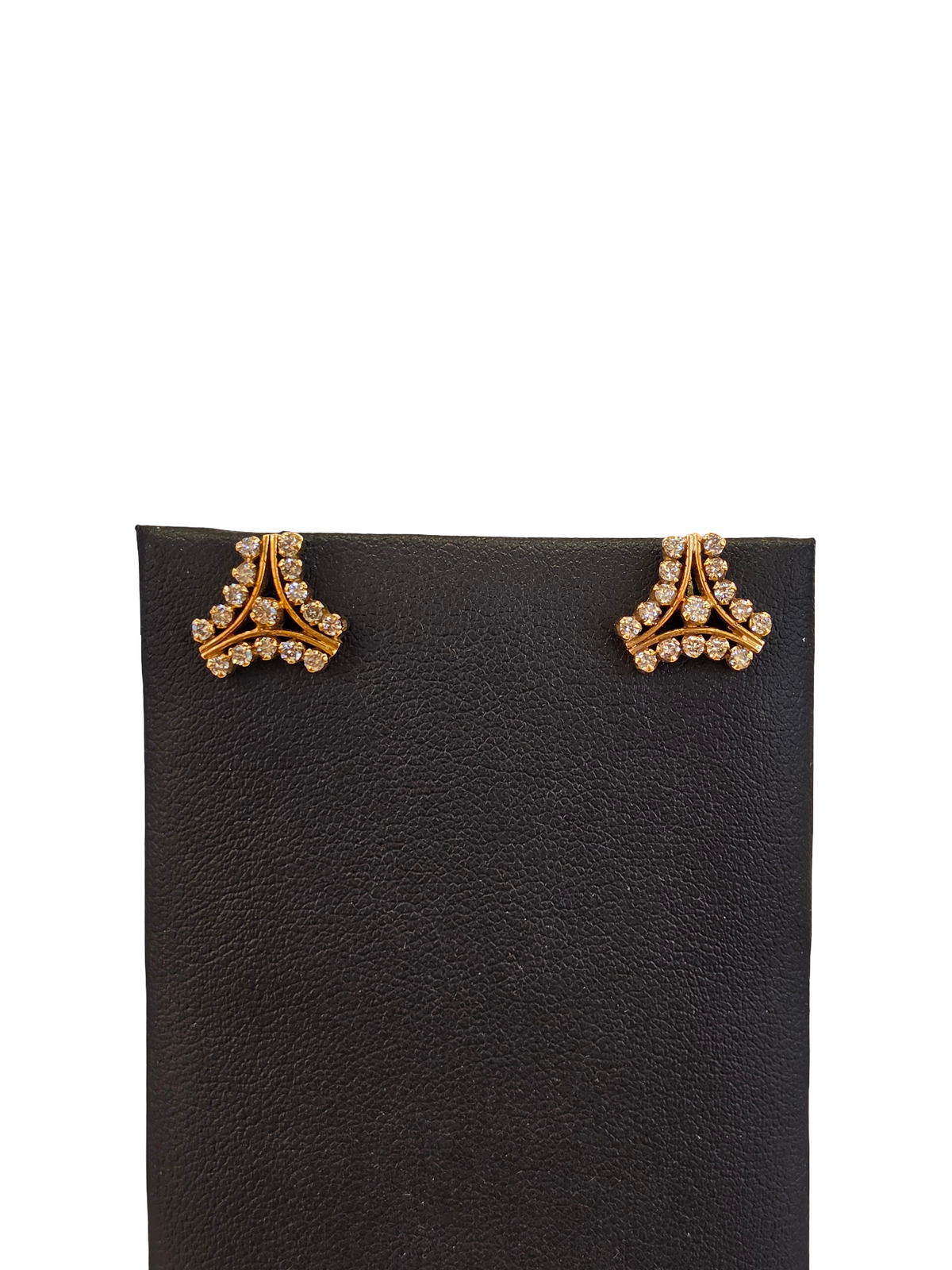 18K Gold Natural Diamond Earrings